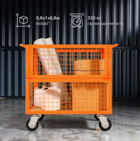 Контейнер сетчатый на колесах малый (ролл-контейнер)