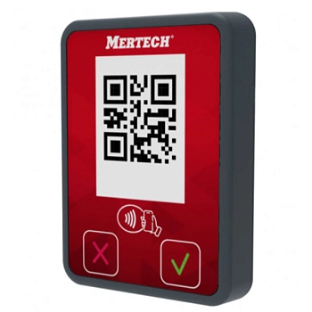 Терминал оплаты СБП MERTECH Mini с NFC серый/красный