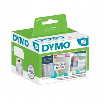 Самоклеящаяся термоэтикетка для принтеров Dymo Label Writer, белые, 57 мм x 32 мм, 1000 шт/рулон (DYMO11354) Самоклеящаяся термоэтикетка для принтеров Dymo Label Writer, белые, 57 мм x 32 мм, 1000 шт/рулон (DYMO11354)