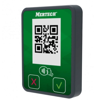 Терминал оплаты СБП MERTECH Mini с NFC серый/зеленый