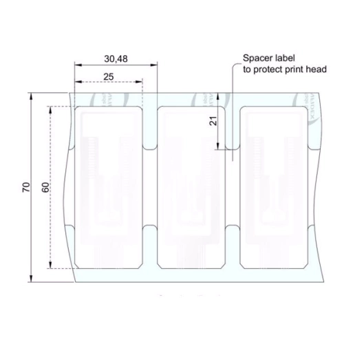 RFID метка UHF Confidex Silverline Blade II 10026767