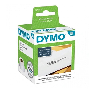 Самоклеящаяся термоэтикетка для принтеров Dymo Label Writer, белые, 89 мм x 28 мм, 130 шт/рулон (DYMO99010) Самоклеящаяся термоэтикетка для принтеров Dymo Label Writer, белые, 89 мм x 28 мм, 130 шт/рулон (DYMO99010)