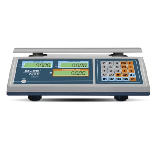 Весы торговые MERTECH M-ER 322AC-15.2 "Ibby" LCD MER3010