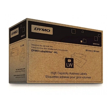 Самоклеящиеся этикетки Dymo адресные для принтеров Label Writer 4XL, белые, 89 мм x 28 мм, 1050 шт, 2 рулона (S0947410) Самоклеящиеся этикетки Dymo адресные для принтеров Label Writer 4XL, белые, 89 мм x 28 мм, 1050 шт, 2 рулона (S0947410)