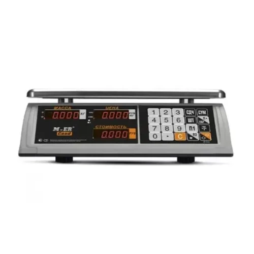 Торговые настольные весы MERTECH M-ER 327 AC-15.2 "Ceed" LED Белые MER3021