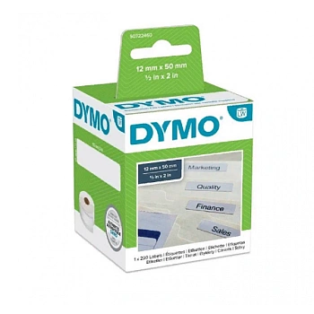 Самоклеящаяся термоэтикетка для принтеров Dymo Label Writer для подвесных папок, белые, 50 мм x 12 мм, 220 шт/рулон (DYMO99017) Самоклеящаяся термоэтикетка для принтеров Dymo Label Writer для подвесных папок, белые, 50 мм x 12 мм, 220 шт/рулон (DYMO99017)