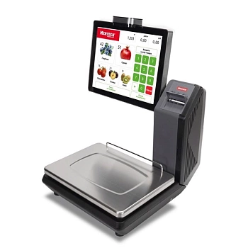 Весы с печатью этикеток MERTECH M-ER 725 PM-32.5 (VISION-AI 15", USB, Ethernet, Wi-Fi) MER3639 Весы с печатью этикеток MERTECH M-ER 725 PM-32.5 (VISION-AI 15", USB, Ethernet, Wi-Fi) MER3639