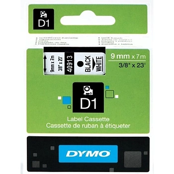 Картридж с лентой D1 для принтеров Dymo, пластик, черный шрифт, 9 мм х 7 м DYMO4091/S0720680 (DYMO40913-ON) Картридж с лентой D1 для принтеров Dymo, пластик, черный шрифт, 9 мм х 7 м DYMO4091/S0720680 (DYMO40913-ON)