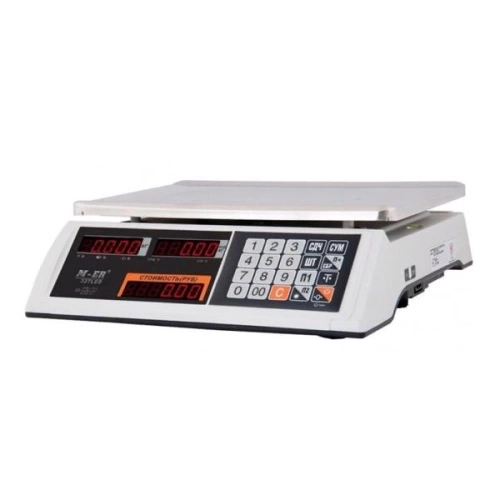 Торговые настольные весы MERTECH M-ER 327 AC-15.2 "Ceed" LED Белые MER3021