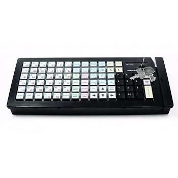 Программируемая клавиатура Posiflex KB-6600B черная c ридером магнитных карт на 1-3 дорожки (21976)
