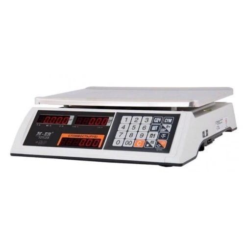 Торговые настольные весы MERTECH M-ER 327 AC-32.5 "Ceed" LED Белые MER3023