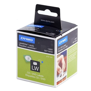 Самоклеящаяся термоэтикетка для принтеров Dymo Label Writer, для CD/DVD, 57 мм х 57 мм, 160 штук (S0719250) Самоклеящаяся термоэтикетка для принтеров Dymo Label Writer, для CD/DVD, 57 мм х 57 мм, 160 штук (S0719250)