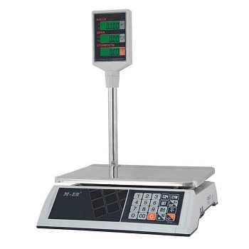 Торговые настольные весы MERTECH M-ER 327 ACP-15.2 "Ceed" LED Белые MER3029 Торговые настольные весы MERTECH M-ER 327 ACP-15.2 "Ceed" LED Белые MER3029
