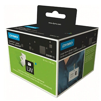 Термоэтикетка Dymo Writer для бэйджей, 106 мм x 62 мм, 250 шт/рулон (S0929110) Термоэтикетка Dymo Writer для бэйджей, 106 мм x 62 мм, 250 шт/рулон (S0929110)